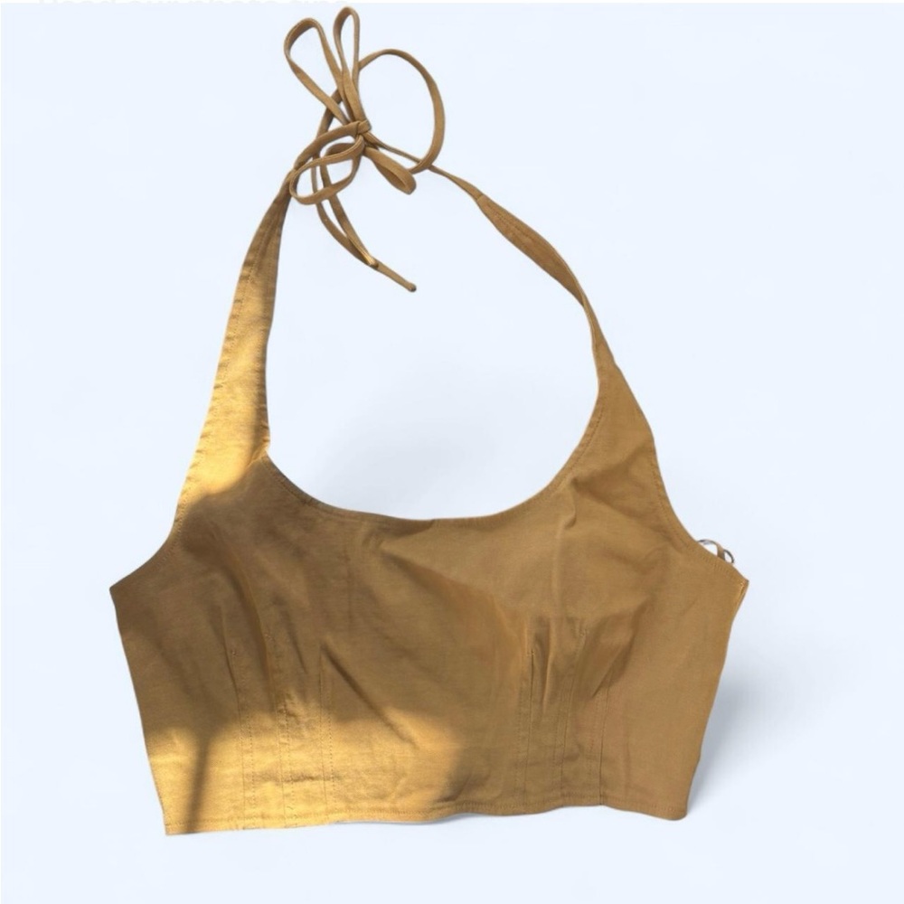 A.L.C. Tan Halter Regina Top - Size 4